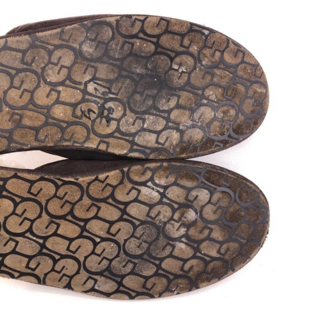 UGG Australia Brown Suede Winter Scuff Slippers 17 - Picture 12 of 14